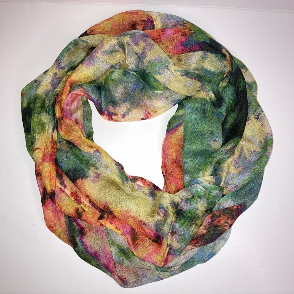 Infinity Scarf with Vibrant Spring Colors by Fay et Fille